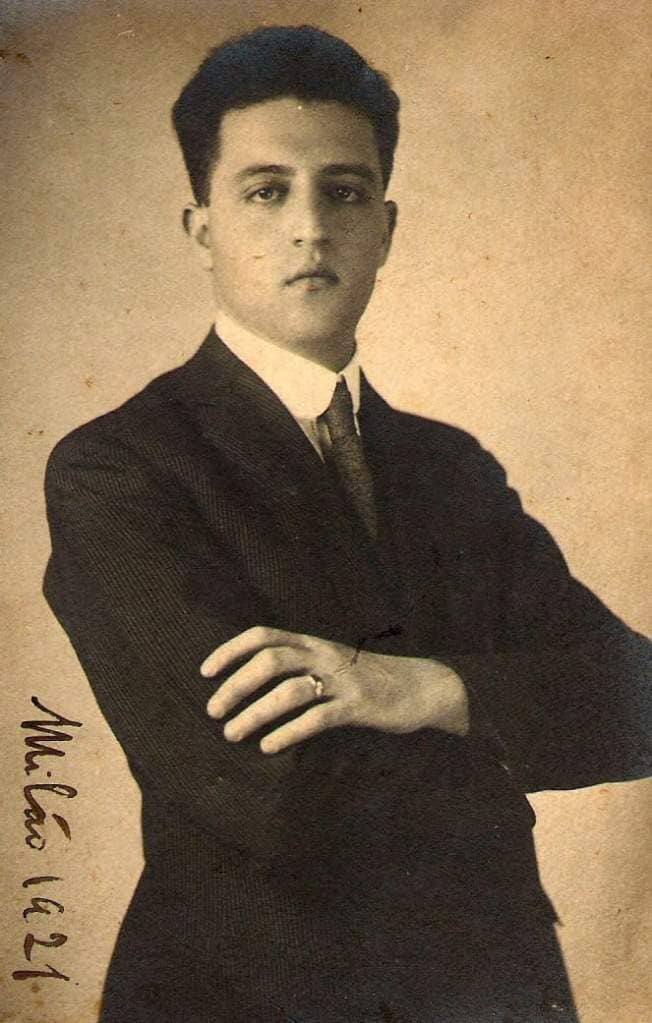 Francisco Mignone na juventude.