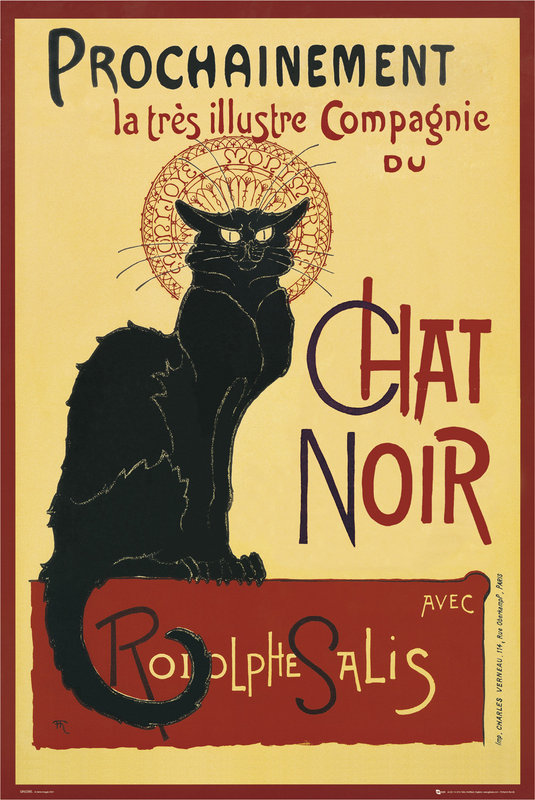 P{oster do cabaré "Le Chat Noir".